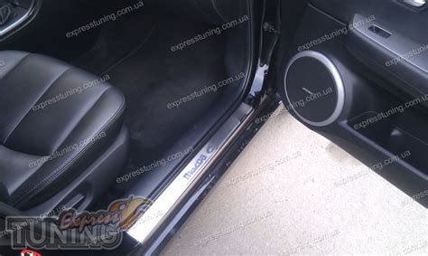 Накладки на пороги Мазда 6 2 (защитные накладки Mazda 6 2) - Купить ...