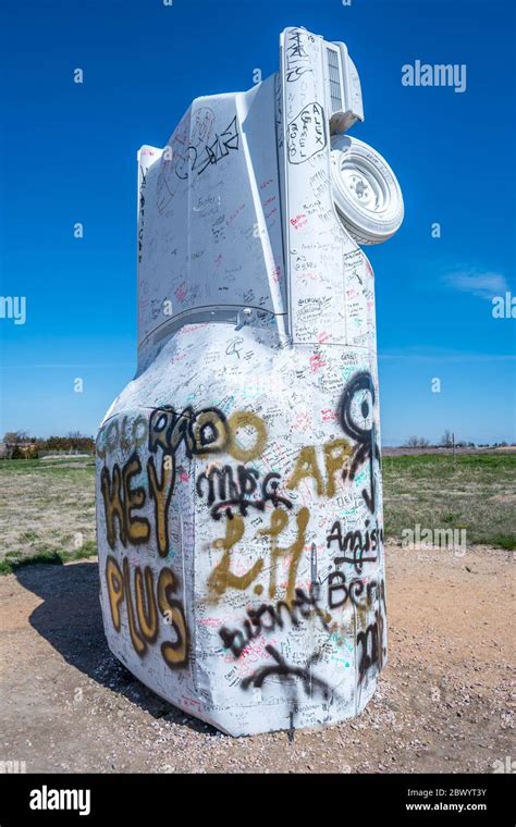 Alliance NE USA May 5 2019 The Carhenge And Car Art Reserve Stock