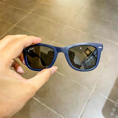 Ray Ban Folding Wayfarer Blue / Dark Grey (50) - 2aoptical