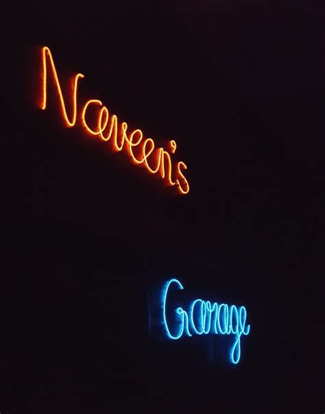 Neon signage light - The Nomad Studio