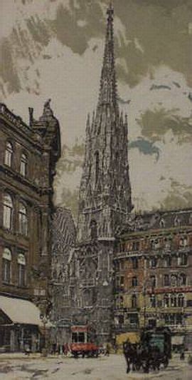 Print St Stephan S Church Vienna By Hans Figura