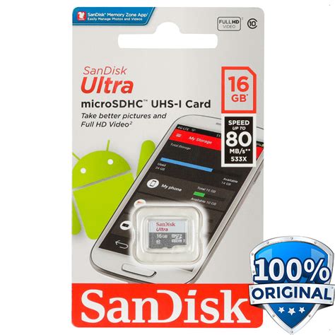 Sandisk Ultra Microsdhc Uhs I Class Mb S Gb Sdsquns No Color