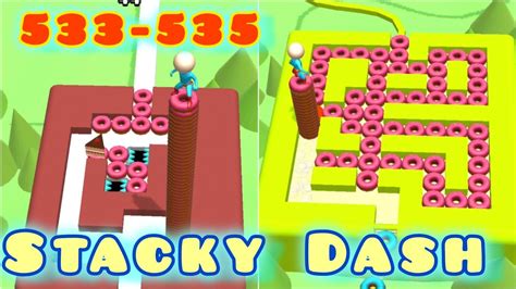 Stacky Dash All Levels Gameplay Androidios 533 534 535 Youtube