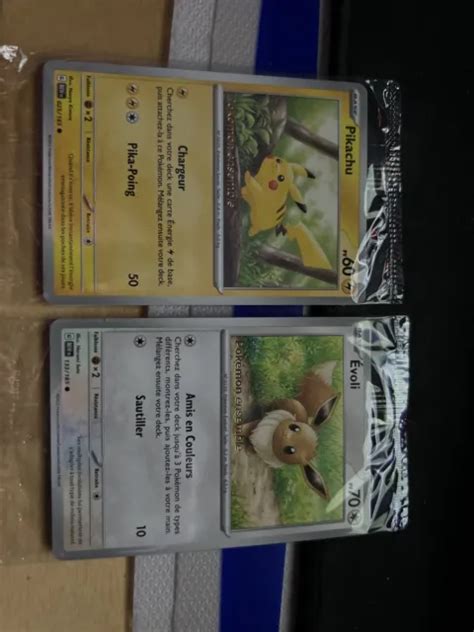 Pok Mon Pokeposte Lot Cartes Et Enveloppes Pikachu Evoli Boosters