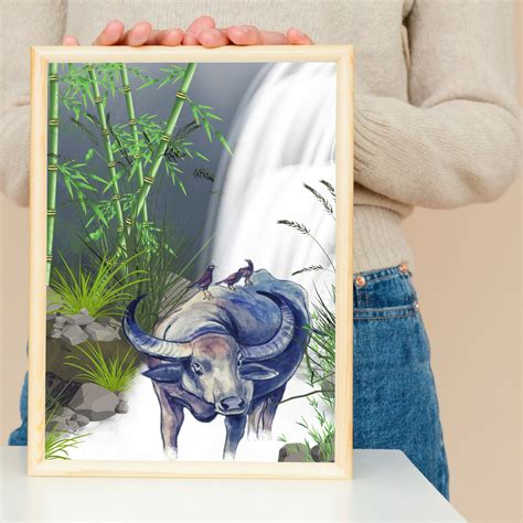 Filipino Carabao Wall Art Asian Carabao Art Filipino Gift Philippine