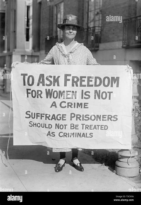 Woman Suffrage Banners Woman Suffrage Movement Ca Stock Photo