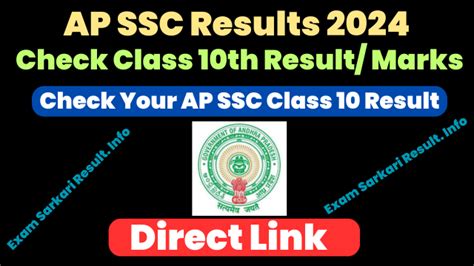 Ap Ssc Results 2024 Link Check 10th Class Results