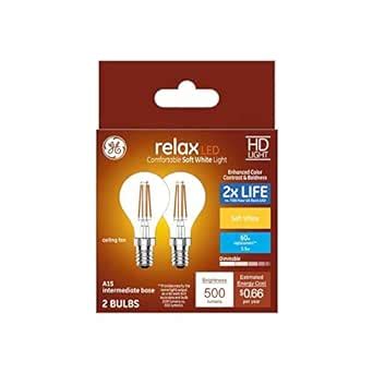 Ge Relax Pack W Equivalent Dimmable Soft White A Led Light