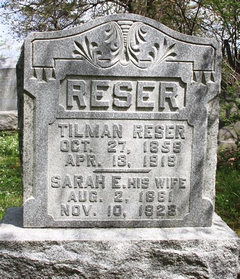 Tilman Reser M Morial Find A Grave