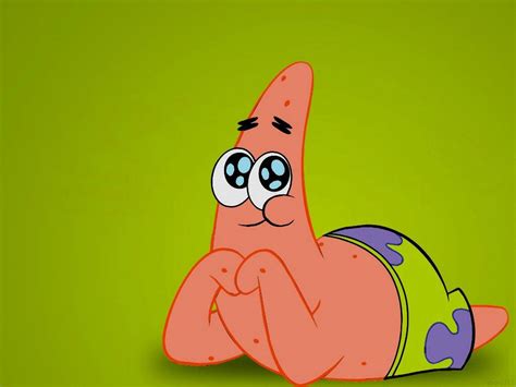 Awww Patrick is so cute! | Милые каракули, Мультфильмы, Патрик стар