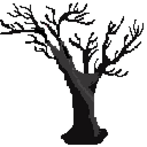 Pixel Art 2d Trees By Muhammad Shahrom Ali