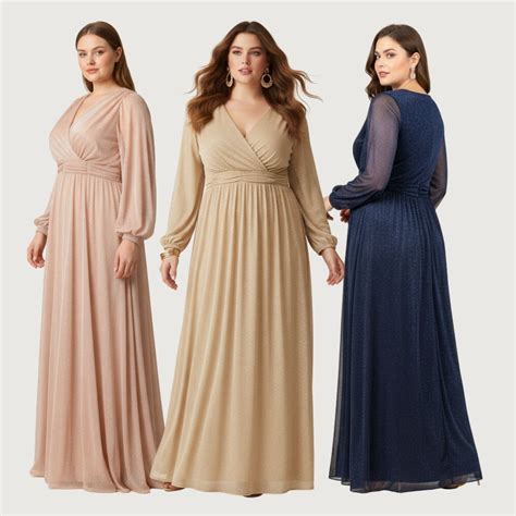 Roupa Casamento Plus Size - Vestido Longo Plus Size Brilhante em Lurex Festa Casamento Madrinha ...