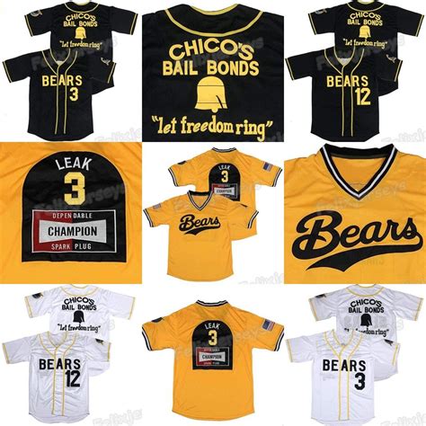 Bad News Bears Jersey 3 Kelly Leak 12 Tanner Boyle Stitched Movie