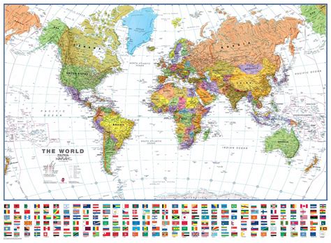 Large World Political Map World Wall Map Images Images