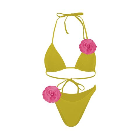 Sexy Flower Bandeau Bikini Women Brazilian Bikini Set Biquini Swimsuit