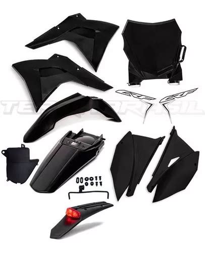 Kit Pl Stico Number Plate Rabeta Led Amx Crf Premium