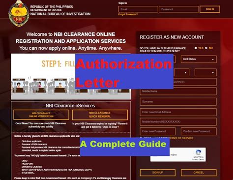 fun sample  authorization letter   nbi clearance student