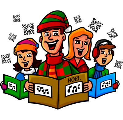 Festive Caroling Cliparts to Spread Holiday Cheer - Clip Art Library