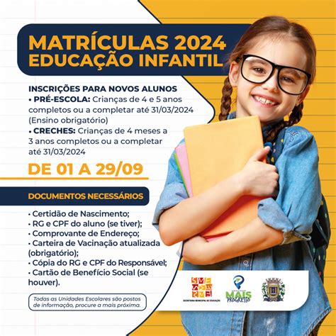 Secretaria De Educação Informa Sobre As Matrículas 2024 Ensino