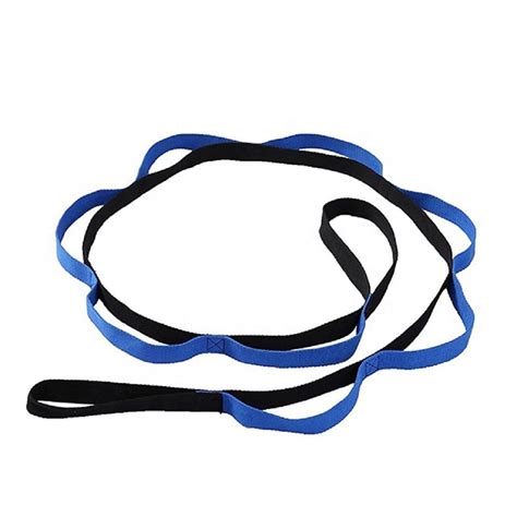 silicone blue  black multi loop yoga strap  piece  noida