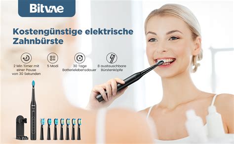 Bitvae D2 Ultraschall Elektrische Zahnbürste für Erwachsene und Kinder