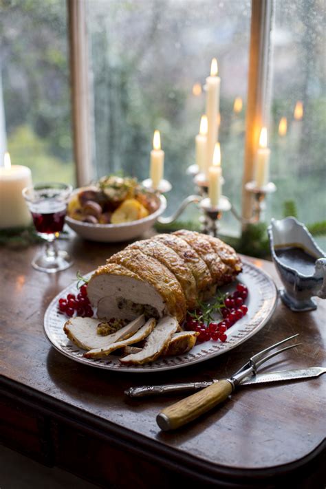 Roast Rolled Turkey Breast With Cranberry Sage Stuffing Donal