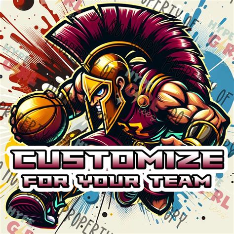 Spartans Basketball Mascot PNG, Digital File. Spartan Logo. Customize for Your Team or School or ...