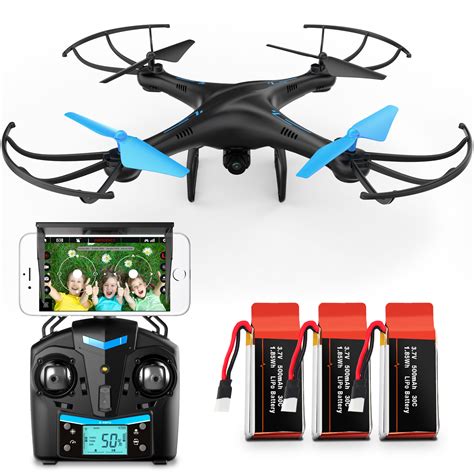 U Wf Blue Jay Wifi Fpv Drone With Hd Camera Batteries And Vr