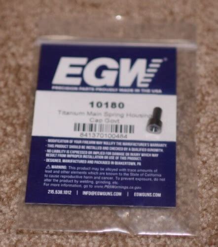 Evolution Gun Works Egw Colt 1911 Full Size Titanium Main Spring