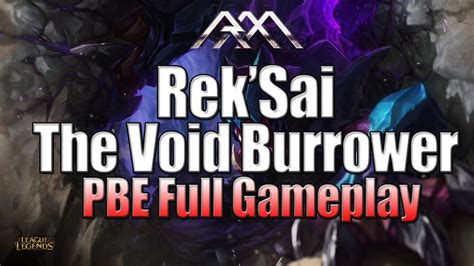 Rek'Sai Gameplay - League of Legends Full Gameplay - YouTube