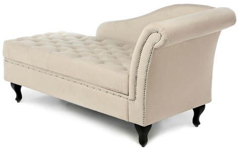 Traditional Storage Chaise Lounge - This Luxurious Lounger w/ Tufted ...