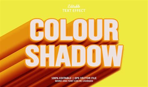 Premium Vector Colour Shadow Editable Text Effect Style Shadow