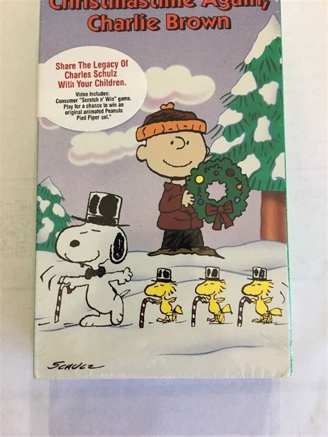 Its Christmastime Again Charlie Brown Vhs Rare Vintage Ships N