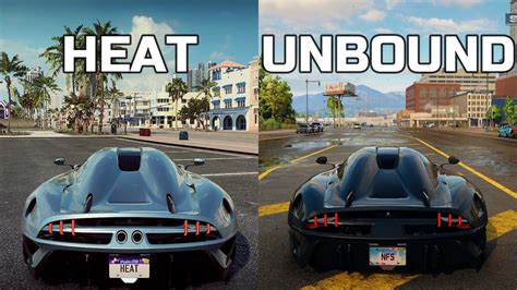 Koenigsegg Regera Need For Speed Heat Vs Unbound Side By Side