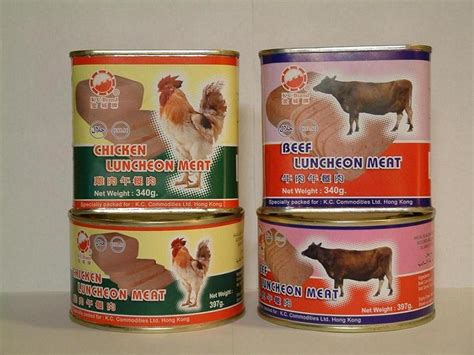 Halal Canned Beef Chicken Luncheon Meathong Kong K C Branc Price