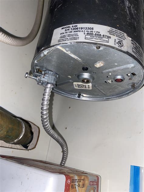 Garburator question, how do I remove the bx cable from bottom of unit