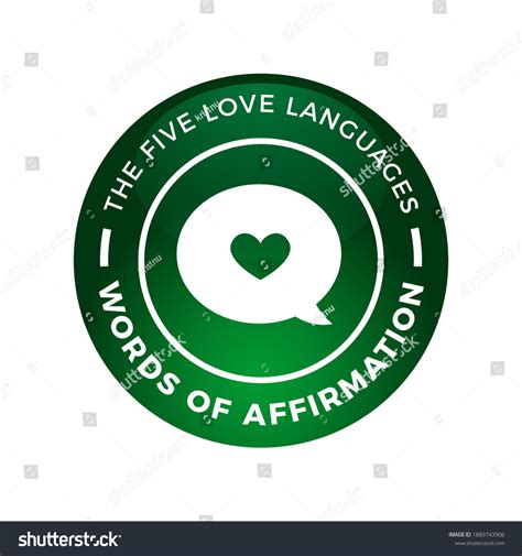 Love Language Words Affirmation Vector Illustration Stock Vector (Royalty Free) 1889743906 ...