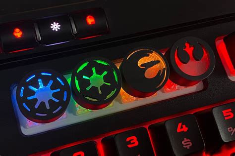 Star Wars Artisan Round Keycaps for Mechanical Keyboards - Etsy UK