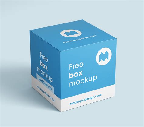 Free Box Mockup Behance