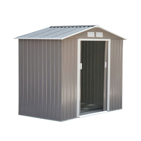 Outsunny Outdoor Metal Garden Storage Shed Walmart