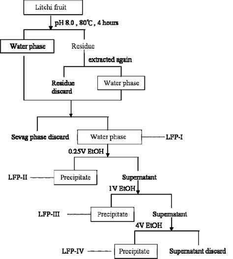 Flow Sheet For Extraction And Fractionation Polysaccharides From Litchi Download Scientific