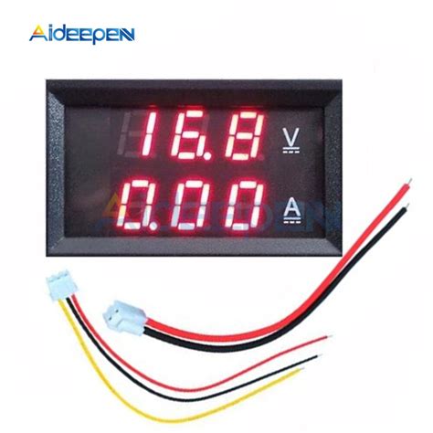 Mini Digital Voltmeter Ammeter Dc 100v 10a Panel Amp Volt Voltage Curr