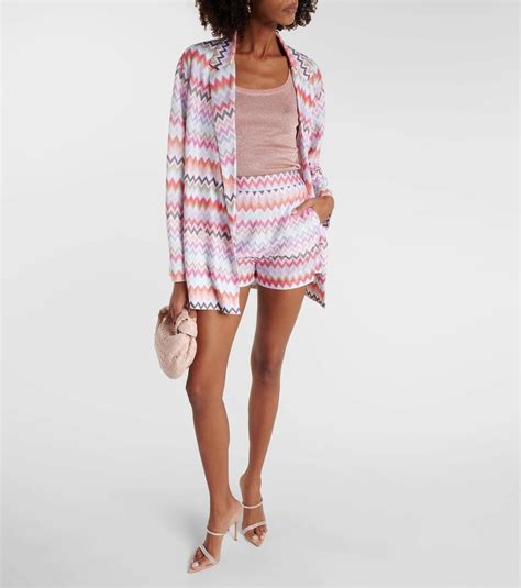 Missoni Zig Zag Cotton Blend Jacket Missoni