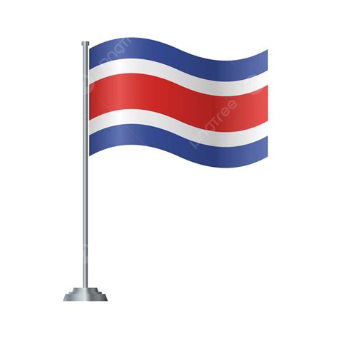 Costa Rica Flag Costa Rica Flag Costa Rica Day Png And Vector With