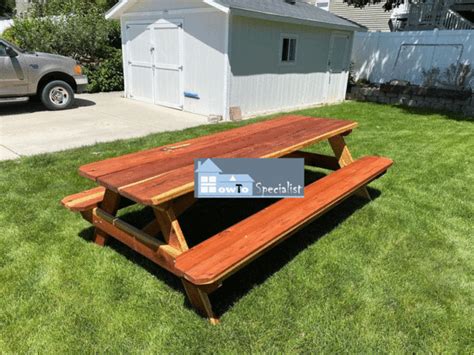 DIY Project – 8 foot Picnic Table | HowToSpecialist - How to Build ...