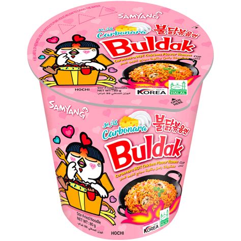 Samyang Buldak Carbonara Flavour Ramen Cup 282oz 80g Poppin Candy