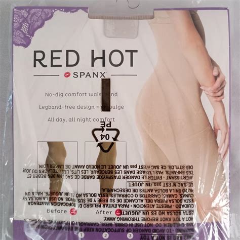 Red Hot Spanx High Waist Mid Thigh Shaping Short Depop