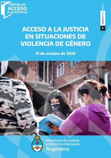 Acceso A La Justicia Y Violencia De Género Pdf