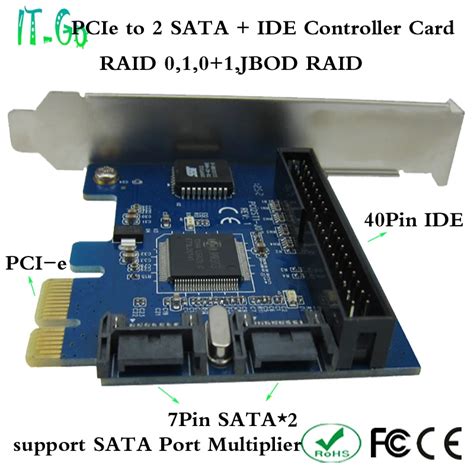 Pcie To Sata Ii And Ide Adapter Pcie Sata Controller Pcie Ide