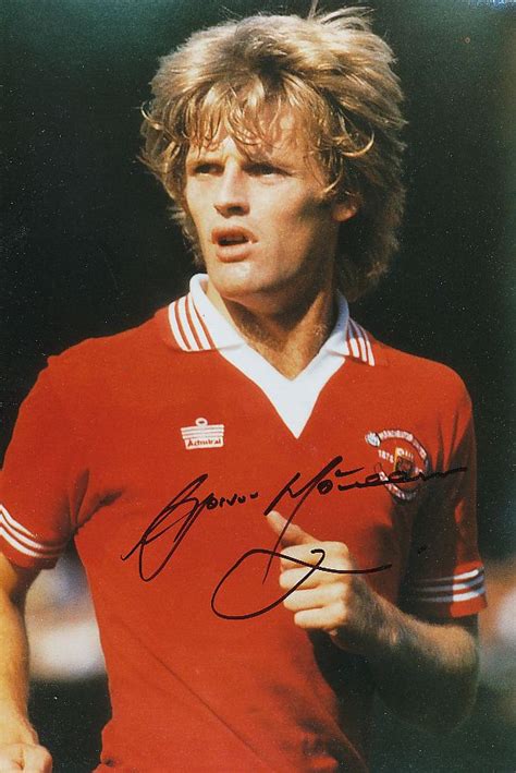 Kelocks Autogramme Gordon McQueen Manchester United Fußball Autogramm